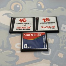 LOT of 3 SanDisk Compact Flash
