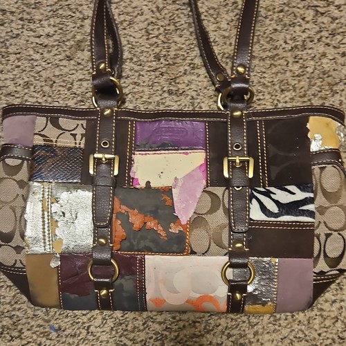 Borsa coach patchwork tote - patchwork, bag