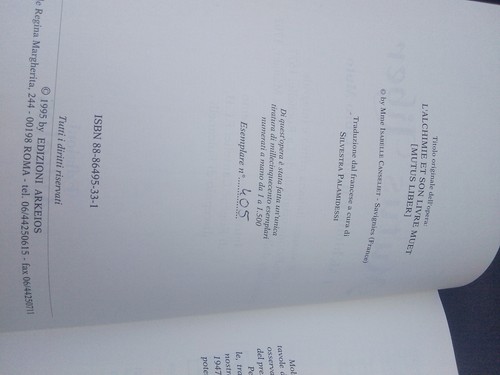 Mutus liber edizioni arkeios - edizioni,
