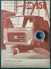 Rara Pubblicità Camion OM 150 del 1968