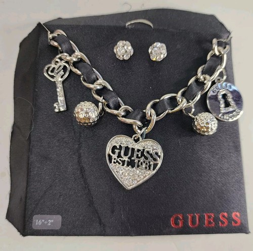 Set collana orecchini guess - set, e
