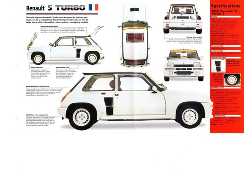 Renault turbo scheda - renault, 5