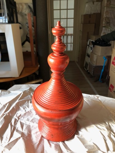Antico stupa birmano laccato - ,