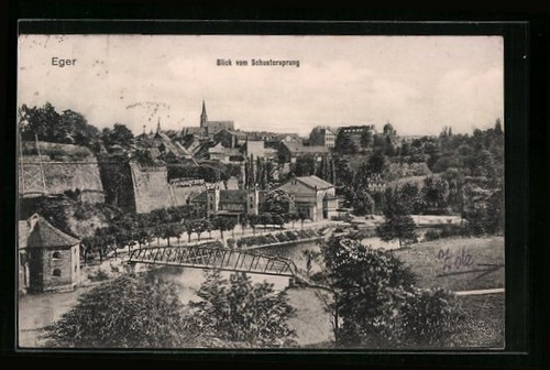Eger vista dal salto - eger,,