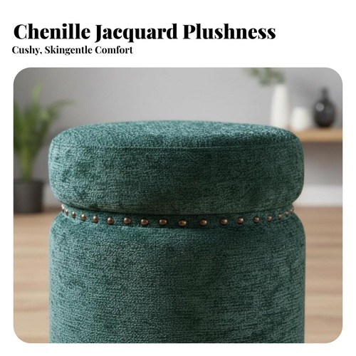 Pouf cilindrico fiorato design - fiorato,