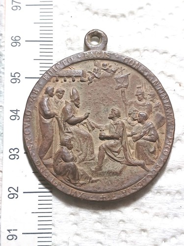 Medaglia papale costantino pio - medaglia,