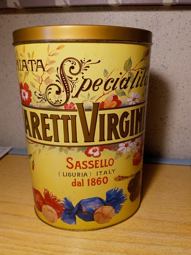 Scatola latta amaretti - scatola,