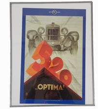 FIAT 520 OPTIMA  STAMPA CARTACEA MODERNA CENTENARIO 1899-1999 - CM 50X40