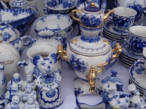 Souvenir ceramica gzhel - in,