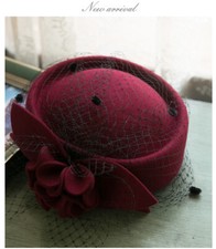 Pillbox cappello rete velo