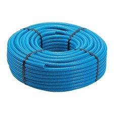 TUBO FLESSIBILE BLU CORRUGATO