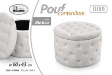 Pouf contenitore velluto - pouf,