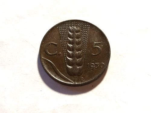 Centesimi spiga 1930 - 5, (