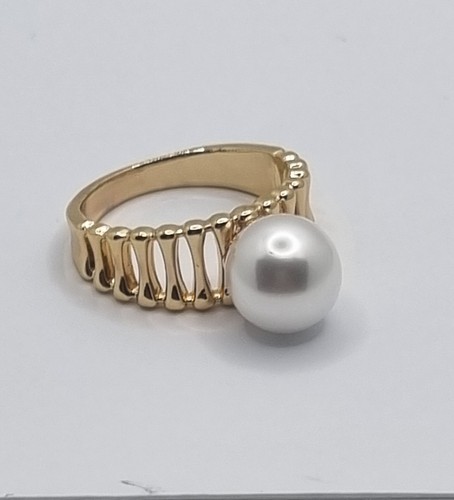 Anello fascia dorata - fascia, con