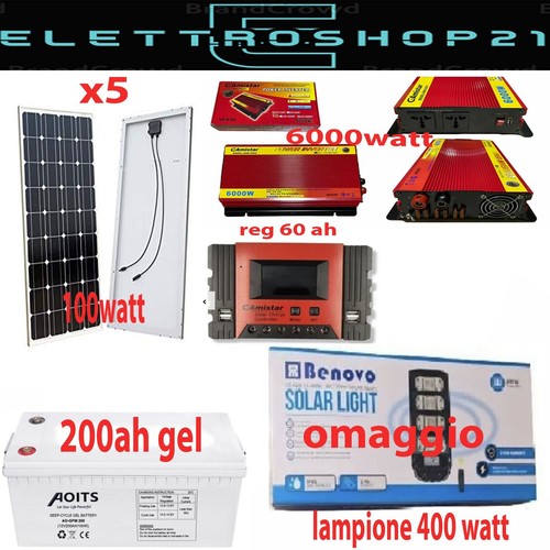 Kit fotovoltaico giornaliero - kit,