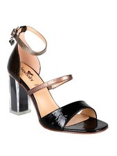 Braccialini sandali con tacco trasparente