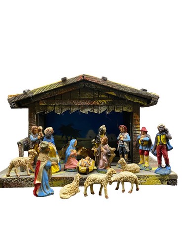 Vintage set natività - set,