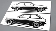 Adesivo Ford Fiesta XR2 sagoma