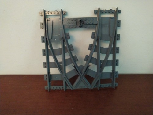 Lego train track crossover - track,