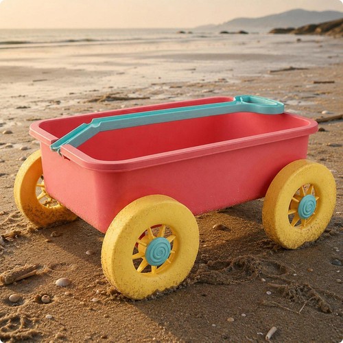 Carrello trainabile sabbia - carrello,