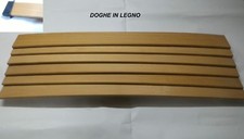 Kit nove doghe legno per ricambio reti da letto singole +9 boccole supporti 