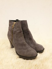 Stivaletti donna grigi Vincenzo Peluso scamosciati taglia UK 6 EU 39