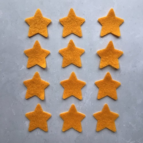 Stelle feltro oro - stelle, in