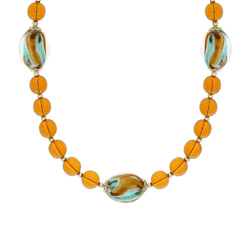 Collana girocollo con pietre - con,