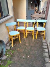 Lotto di 4 sedie in legno e