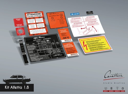 Kit adesivi alfa - alfa, romeo