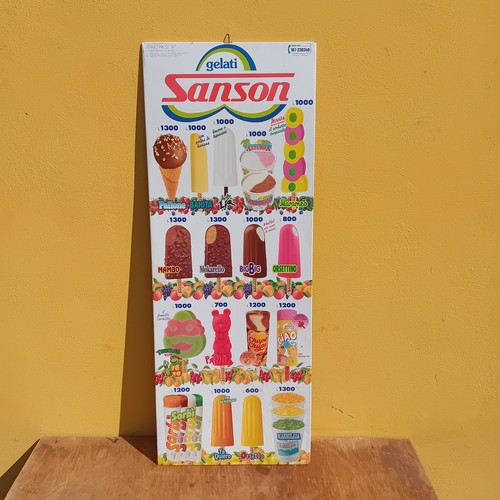 Insegna tabella gelati - gelati, sanson