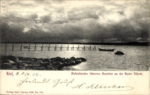 Cartolina kiel kieler - cartolina, kiel,