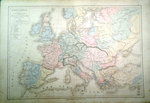Carta geografica antica - , europa