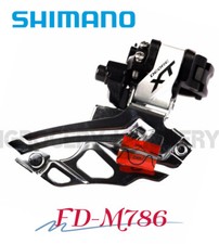 Deragliatore anteriore Shimano XT FD-M786 2X10 NUOVO (morsetto 31,8 mm) 
