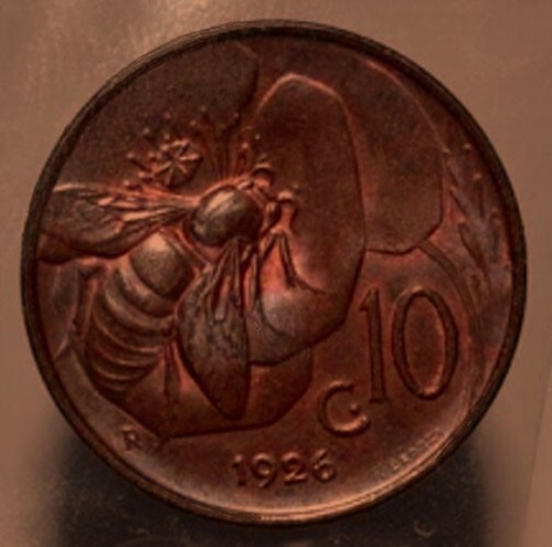 Centesimi 1926 ape fior di - 10,