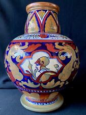 Vaso in Ceramica a Lustro Dipinto a Mano - Robbia Gualdo Tadino - XX sec.