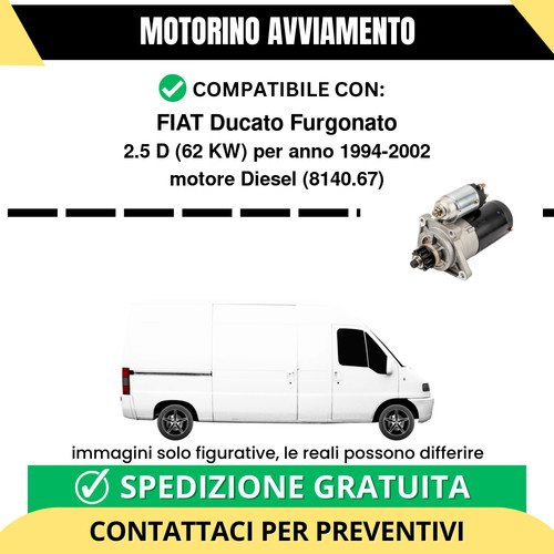 Motorino avviamento fiat - motorino,