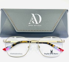 Occhiali da vista unisex PSYCHO BUNNY PB112-3 oro opaco quadrati bordo intero 52-18-135 B:42