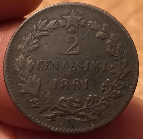 Moneta centesimi 1861 - moneta,