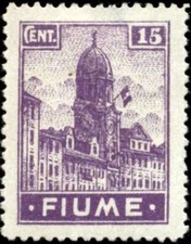 FIUME - 1919 - 15 c. violetto