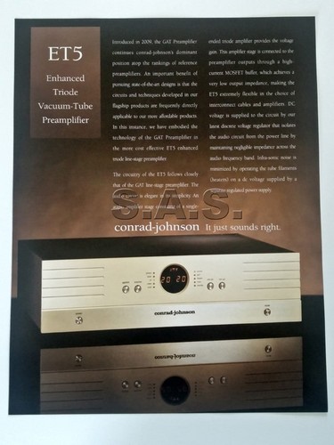 Conrad johnson brochure - johnson,