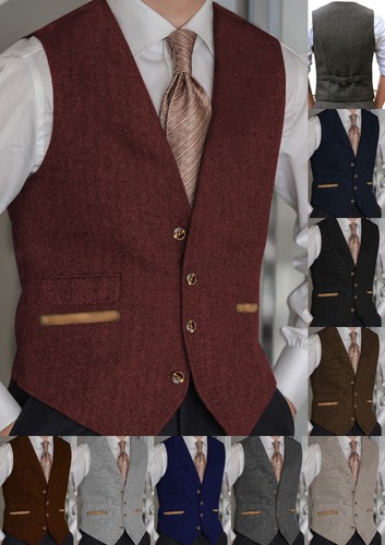Abito uomo retrò tweed - , gilet