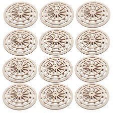  60 pezzi di ruote in legno per artigianato, decorazioni per ruote di carri in