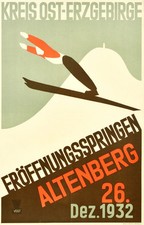 Poster sci cerchio Erzgebirge