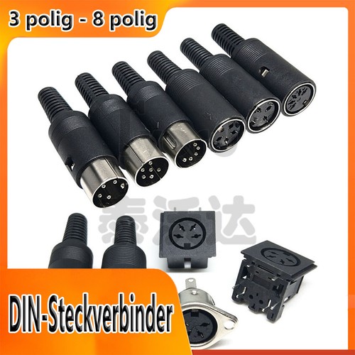 Connettore din poli - din,