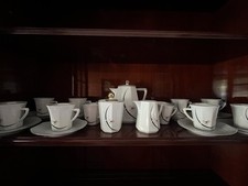 Servizio da thè in porcellana di BAVARIA Schirinding E Oro Zecchino