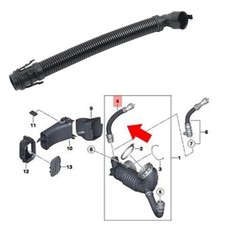 bmw 13717823517 tubo flessibile recupero vapori olio sfiato F20 F21 F22 F23 F30
