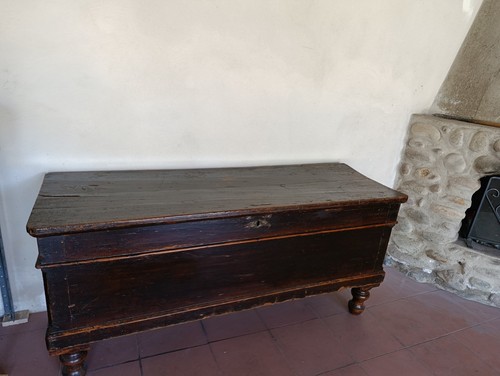 Antica cassapanca noce - cassapanca,