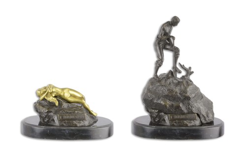 Scultura bronzo cercatore - scultura,