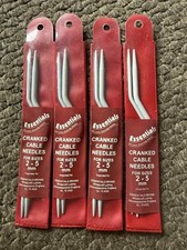 Whitecroft Essentials Aghi per cavi a manovella 2 - 5 mm - Confezione da 2 - Uncinetto per maglieria